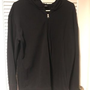 Long zip up hoodie